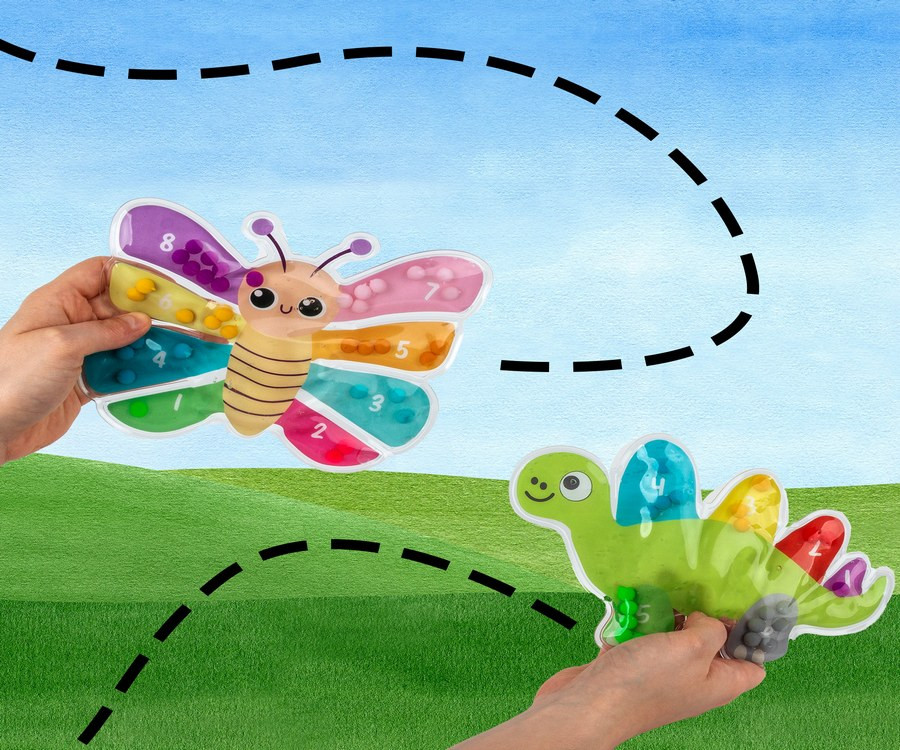 Plansza sensoryczna do nauki liczenia Dino Kidea PLSNLDKA Derform